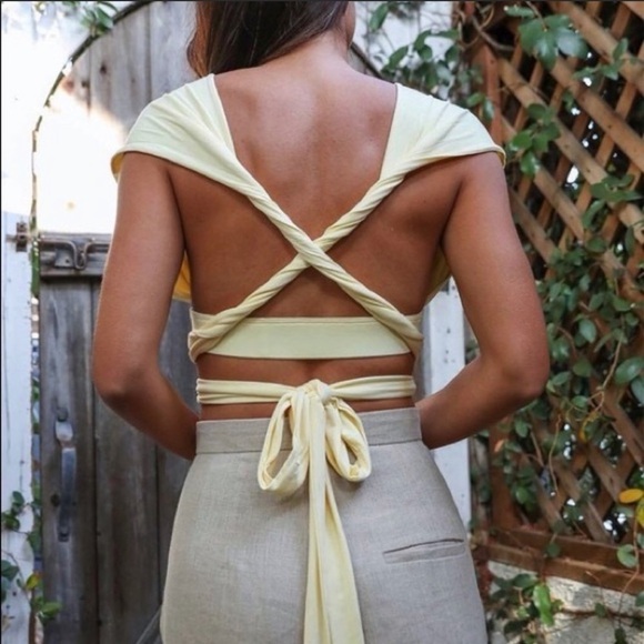 KismetsKloset Tops - Convertible Bralette Top-BUTTER